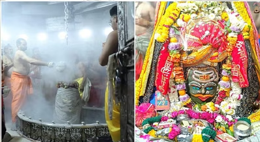 Mahashivratri: महाशिवरात्रि पर भक्तों को दर्शन देने डेढ़ घंटे पहले जागे बाबा महाकाल, श्रंगार कर चढ़ाई गई भस्म